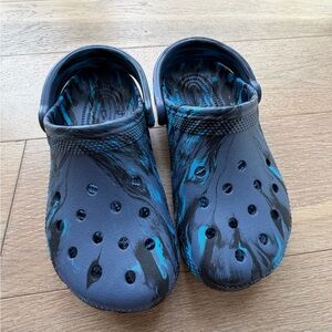 Crocs Classic Clogs Kids J4 Navy Blue Multi • New With Tags